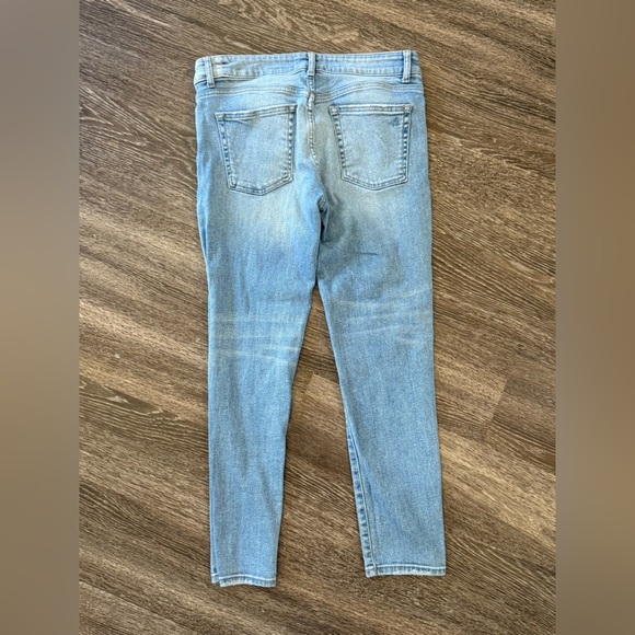 DL1961 Florence Instasculpt Cropped Clifton Jeans Distressed Light Wash - Picture 7 of 11